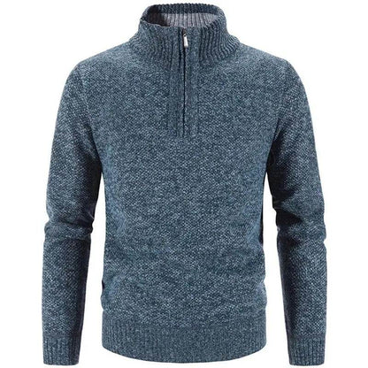 Buy Center Winter Men's Fleece Sweater - Half-Zip Turtleneck Pullover - Buy Center UK