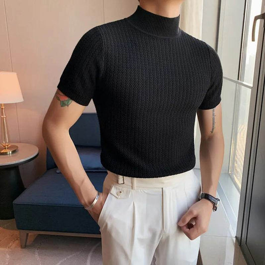 Ropa Hombre Turtleneck Sweater - Slim Fit Korean Luxury for Men - Buy Center UK