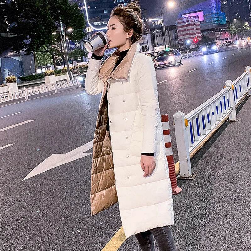 2025 Women’s Double-Sided Down Jacket - Elegant Winter Coat - Buy Center UK