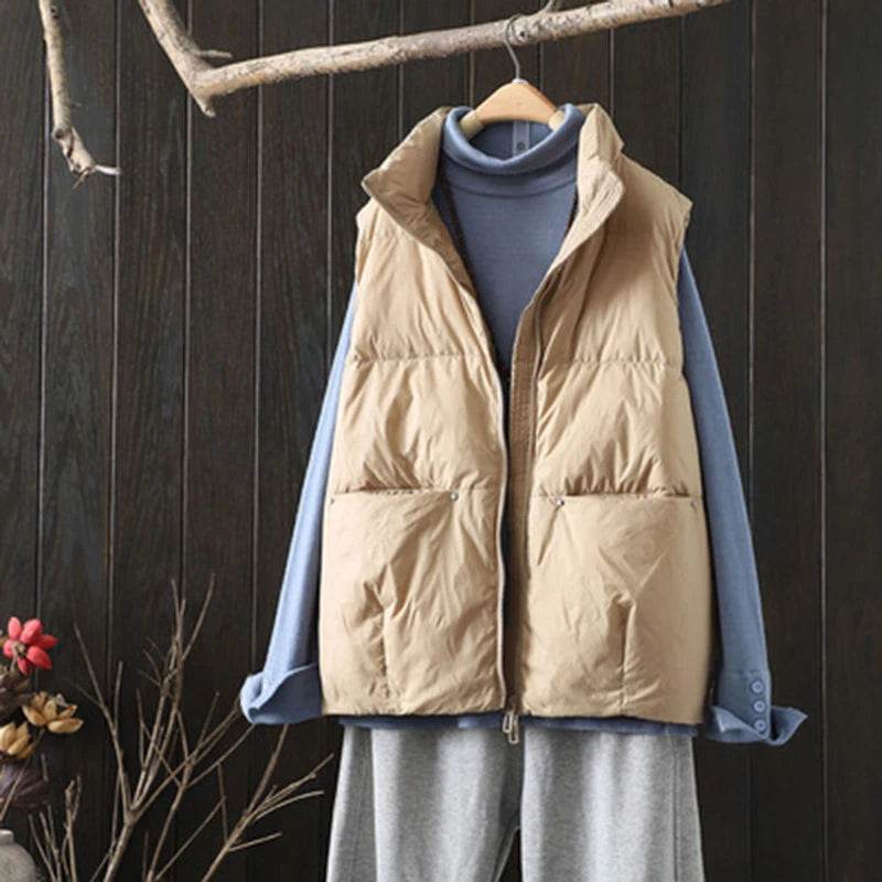 Buy Center Women's Autumn Winter Down Vest - Ultra-Light & Stylish - Buy Center UK