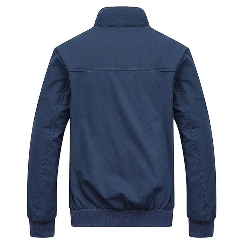 Buy Center Men's Slim Bomber Jacket - Stylish Spring Autumn Overcoat - Buy Center UK