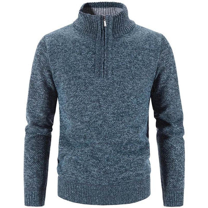 Buy Center Winter Men's Fleece Sweater - Half-Zip Turtleneck Pullover - Buy Center UK