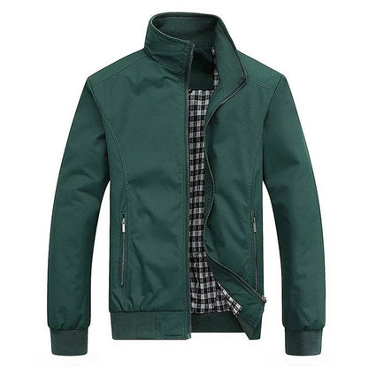 Buy Center Men's Slim Bomber Jacket - Stylish Spring Autumn Overcoat - Buy Center UK