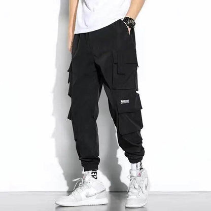 Buy Center Men's Cargo Joggers - Stylish Loose Fit, Hip Hop Design - Buy Center UK