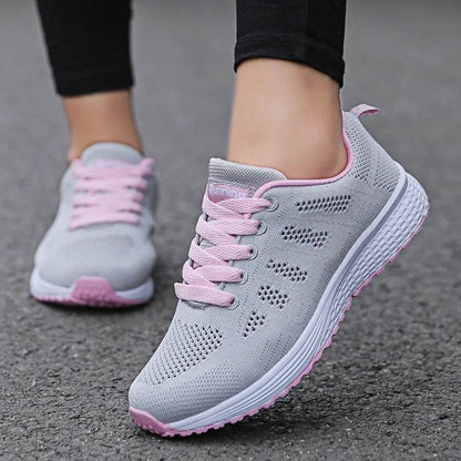 Buy Center Breathable Women Casual Sneakers - Lightweight Walking Shoes - Buy Center UK