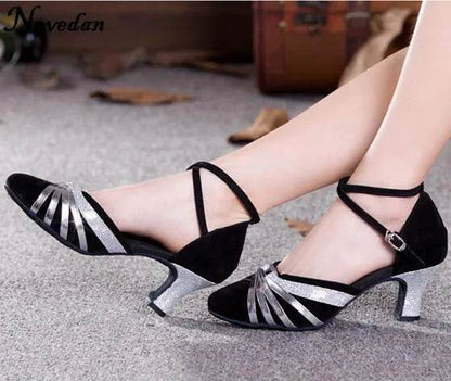 Buy Center Women's Ballroom Dance Shoes - Closed Toe Tango Heels - Buy Center UK