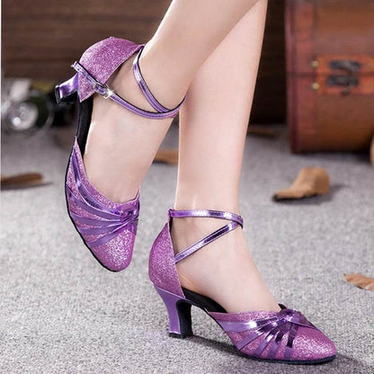Buy Center Women's Ballroom Dance Shoes - Closed Toe Tango Heels - Buy Center UK