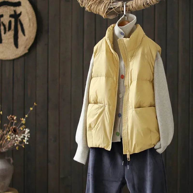 Buy Center Women's Autumn Winter Down Vest - Ultra-Light & Stylish - Buy Center UK