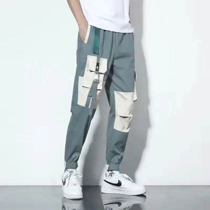 Buy Center Men's Cargo Joggers - Stylish Loose Fit, Hip Hop Design - Buy Center UK