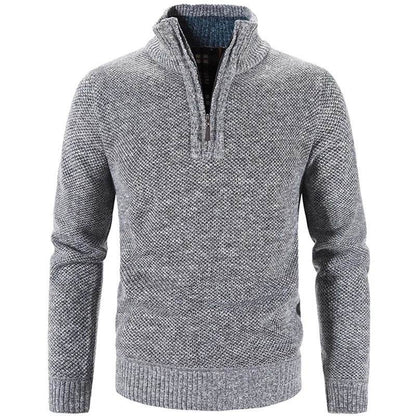 Buy Center Winter Men's Fleece Sweater - Half-Zip Turtleneck Pullover - Buy Center UK