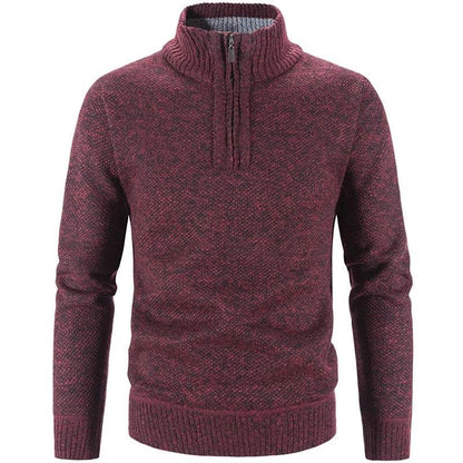 Buy Center Winter Men's Fleece Sweater - Half-Zip Turtleneck Pullover - Buy Center UK