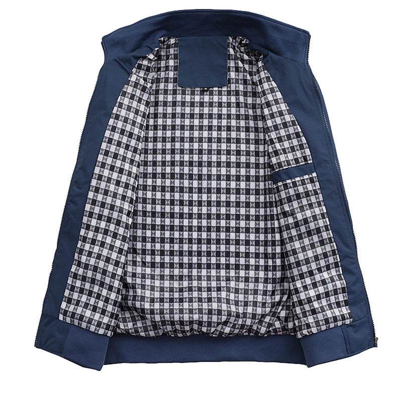 Buy Center Men's Slim Bomber Jacket - Stylish Spring Autumn Overcoat - Buy Center UK