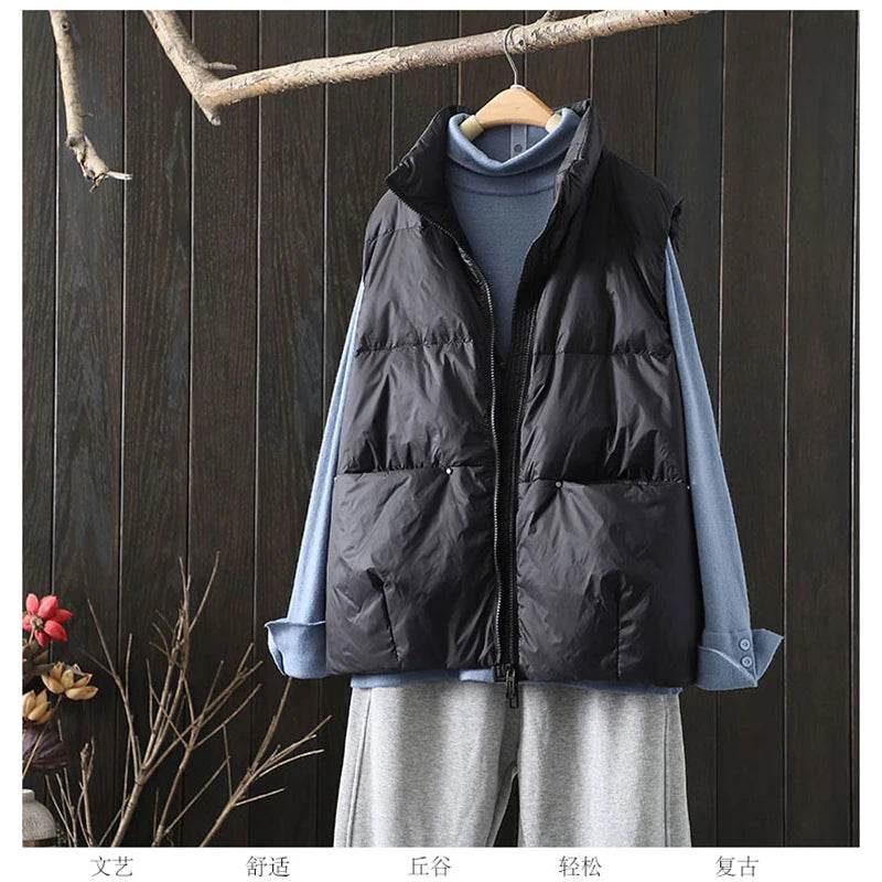 Buy Center Women's Autumn Winter Down Vest - Ultra-Light & Stylish - Buy Center UK