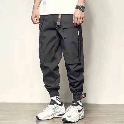 Buy Center Men's Cargo Joggers - Stylish Loose Fit, Hip Hop Design - Buy Center UK
