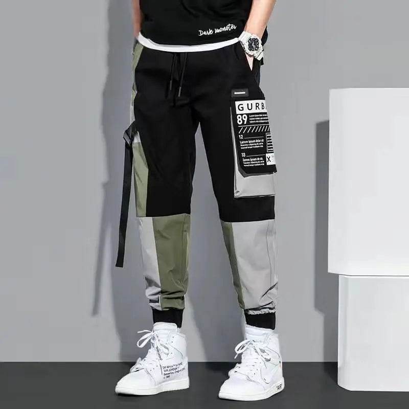 Buy Center Men's Cargo Joggers - Stylish Loose Fit, Hip Hop Design - Buy Center UK