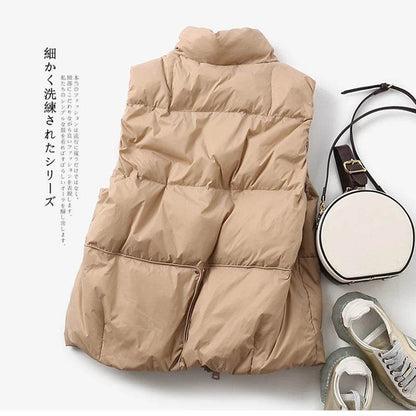 Buy Center Women's Down Vest Jacket - Casual Zipper Design, Warmth - Buy Center UK