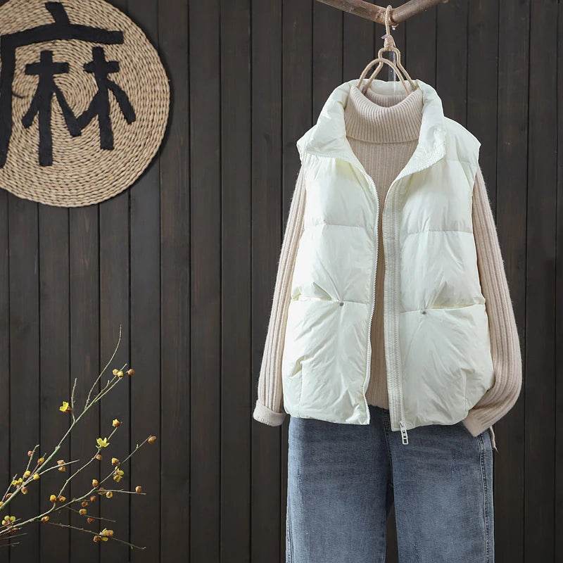Buy Center Women's Autumn Winter Down Vest - Ultra-Light & Stylish - Buy Center UK