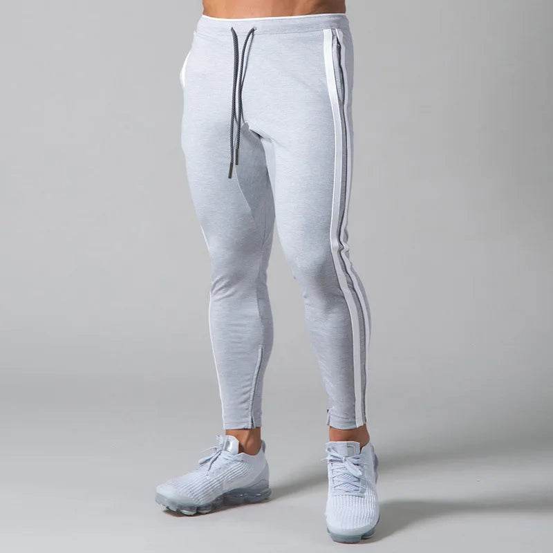 Buy Center Men's Casual Pants - Striped Color Block Fitness Gear - Buy Center UK