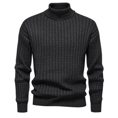 Buy Center Men's Turtleneck Pullover Sweater - Casual Knit for Winter - Buy Center UK