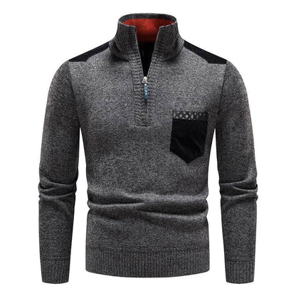 Buy Center Men's Fleece Sweater - Half-Zip Autumn Winter Style - Buy Center UK
