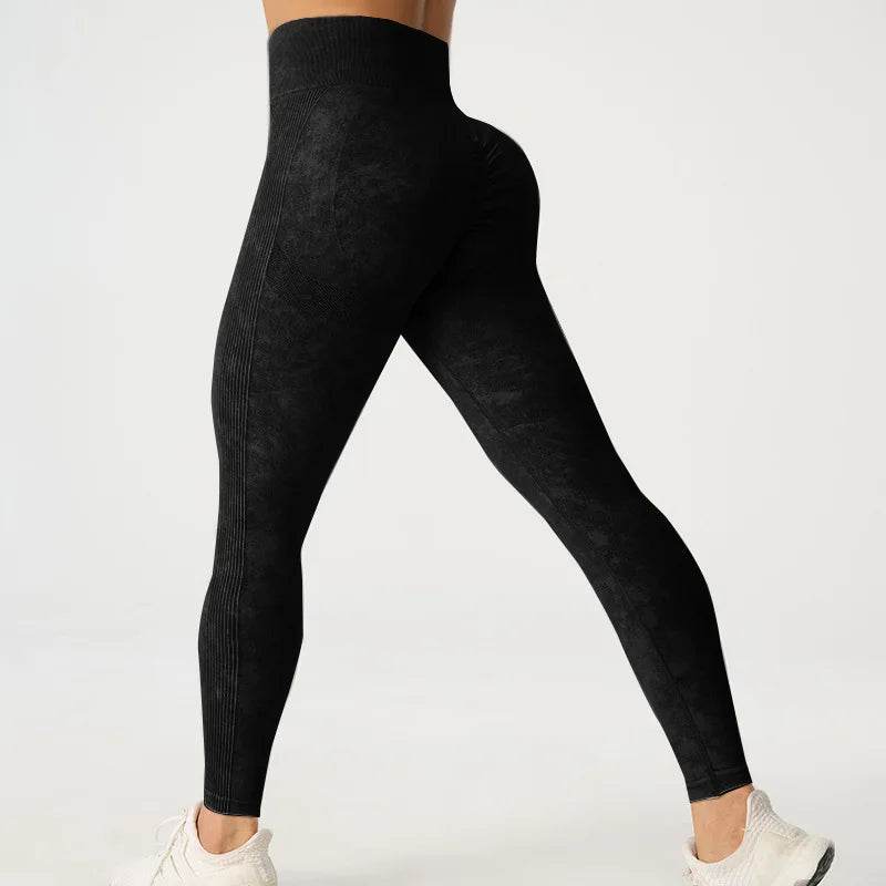 Buy Center High Waisted Frosted Yoga Pants - Quick Dry, Tight Fit - Buy Center UK