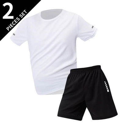 Buy Center Plus Size Men's Quick-Drying Shorts Suit - T-Shirt & Shorts - Buy Center UK
