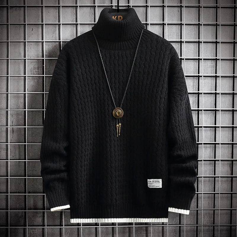 Buy Center 4XL-M Winter Men's Turtleneck Sweater - Warm & Casual - Buy Center UK