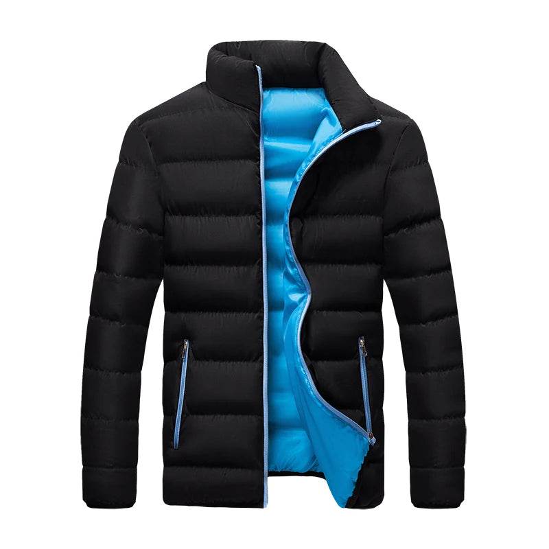 Buy Center Men's White Duck Down Jacket - Warm, Slim Fit Puffer Coat - Buy Center UK