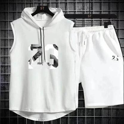 Buy Center Men's Summer Two Piece Set - Casual T-Shirt & Shorts - Buy Center UK