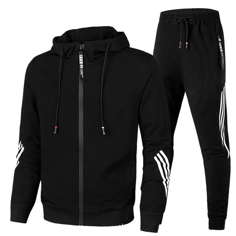 Buy Center Men's Sports Set - Casual Zipper Jacket for Active Wear - Buy Center UK