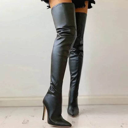 Buy Center Plus Size Thigh High Boots - Sexy Over-the-Knee Heels - Buy Center UK