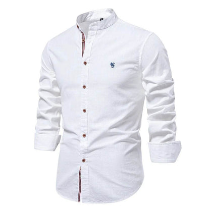 Buy Center Men's 100% Cotton Long Sleeve Shirt - Stylish Casual Fit - Buy Center UK