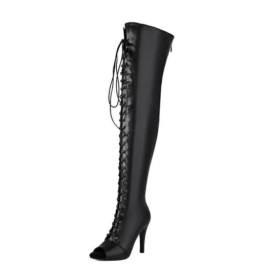 Buy Center Black High Women Heels - Soft Peep Toe Stilettos for Dance - Buy Center UK