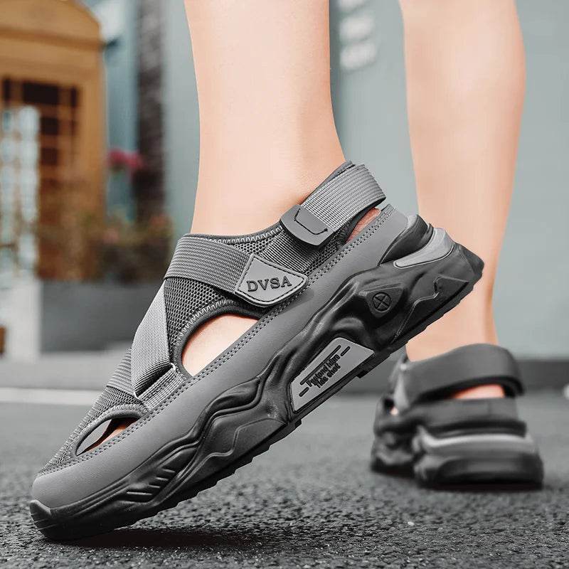 Buy Center Summer Men Sandals - Genuine Leather Casual Footwear - Buy Center UK