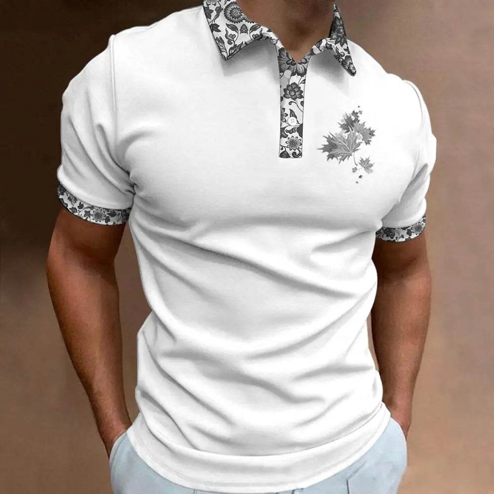 Buy Center 3D Printed Polo Shirt - Men's Loose Oversized Summer Top - Buy Center UK