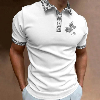 Buy Center 3D Printed Polo Shirt - Men's Loose Oversized Summer Top - Buy Center UK