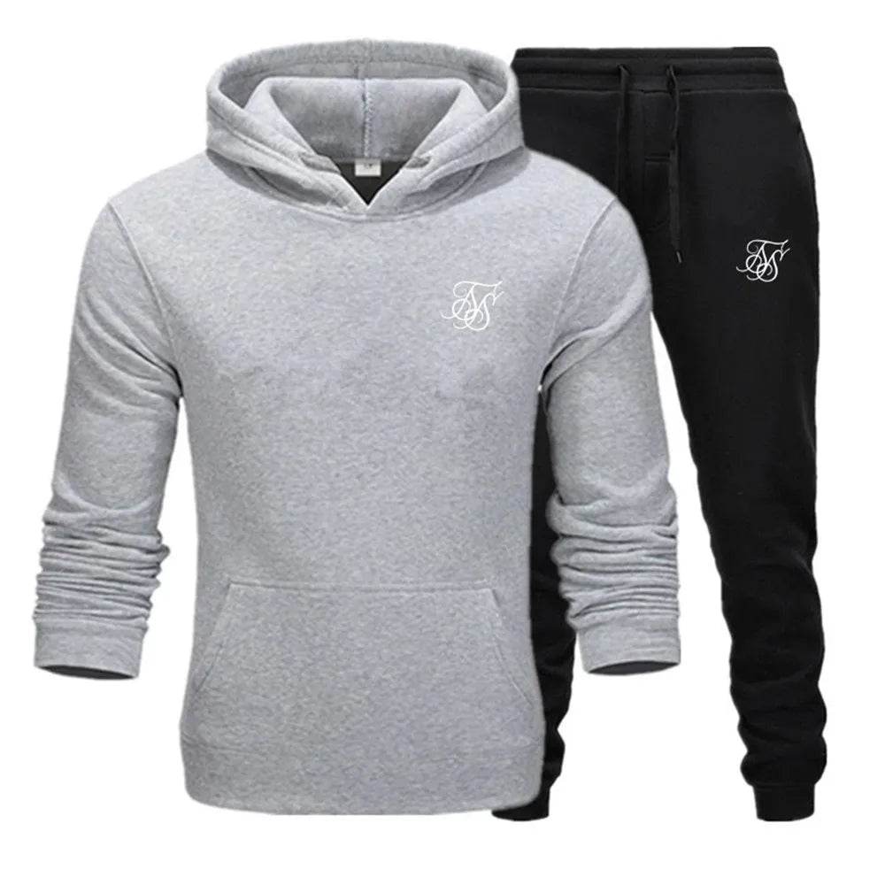Sik Silk Men’s Tracksuit - Stylish Sweatshirt & Sweatpants Set - Buy Center UK