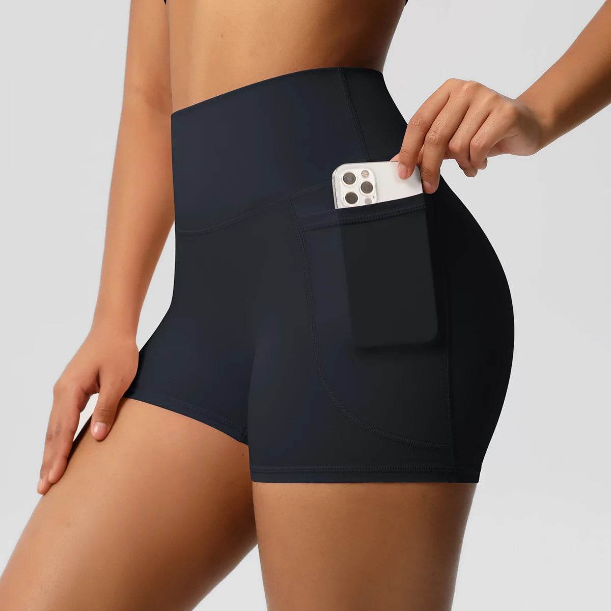 Buy Center Women's Nylon Tummy Lifting Shorts - Gym & Outdoor Ready - Buy Center UK