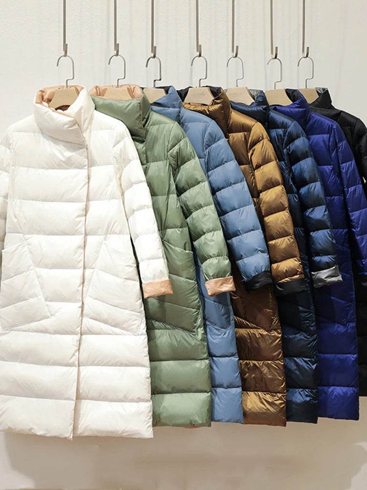 2025 Women’s Double-Sided Down Jacket - Elegant Winter Coat - Buy Center UK