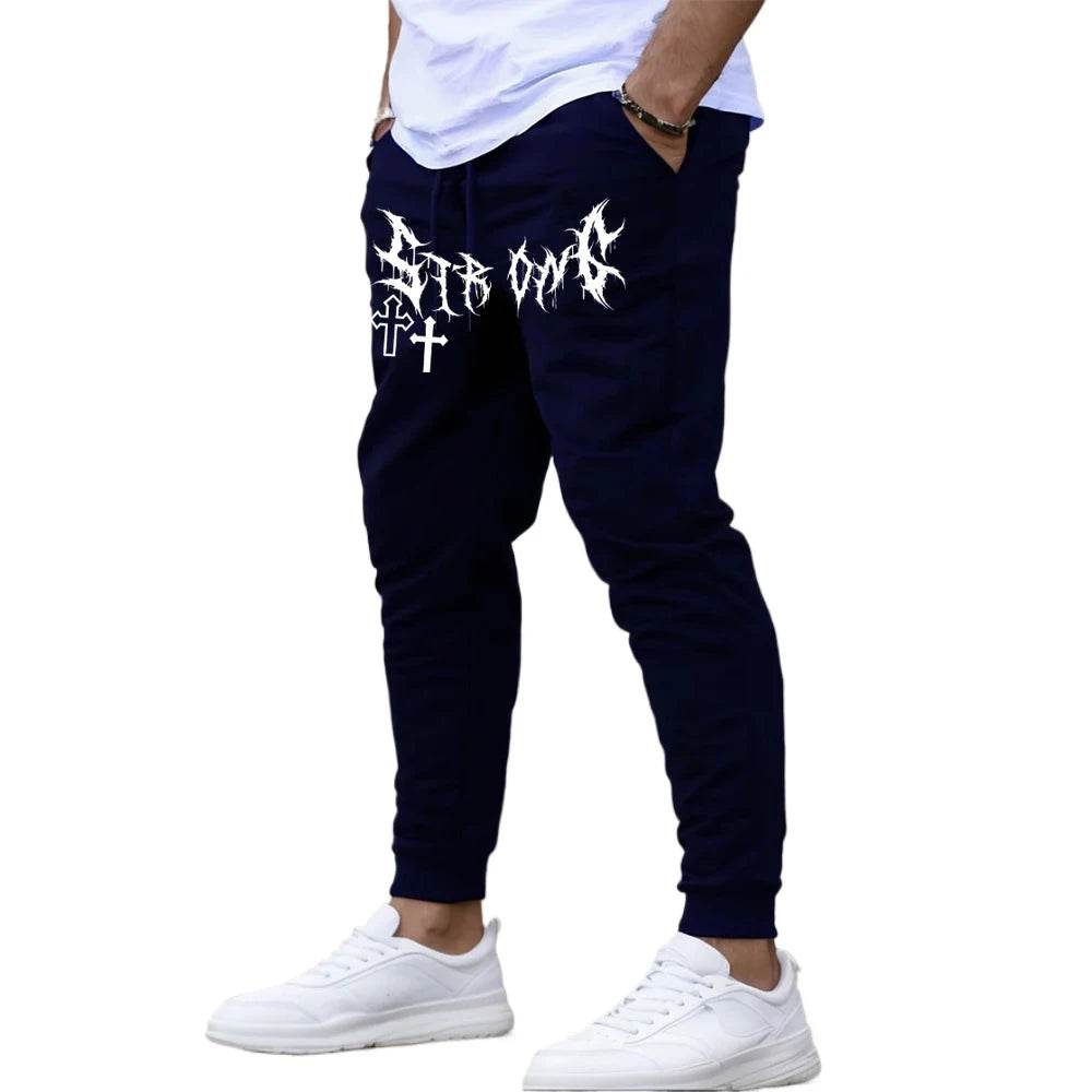 Buy Center Fashion Men's Printed Joggers - Fleece Autumn Winter Casual - Buy Center UK