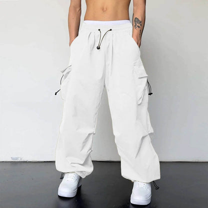 Men's Casual Mid Waist Sports Pants - Multi Pocket & Breathable Fit - Buy Center UK