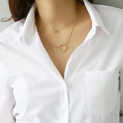 Buy Center Cotton Blouse - Elegant White Shirt for Women, Casual Style - Buy Center UK