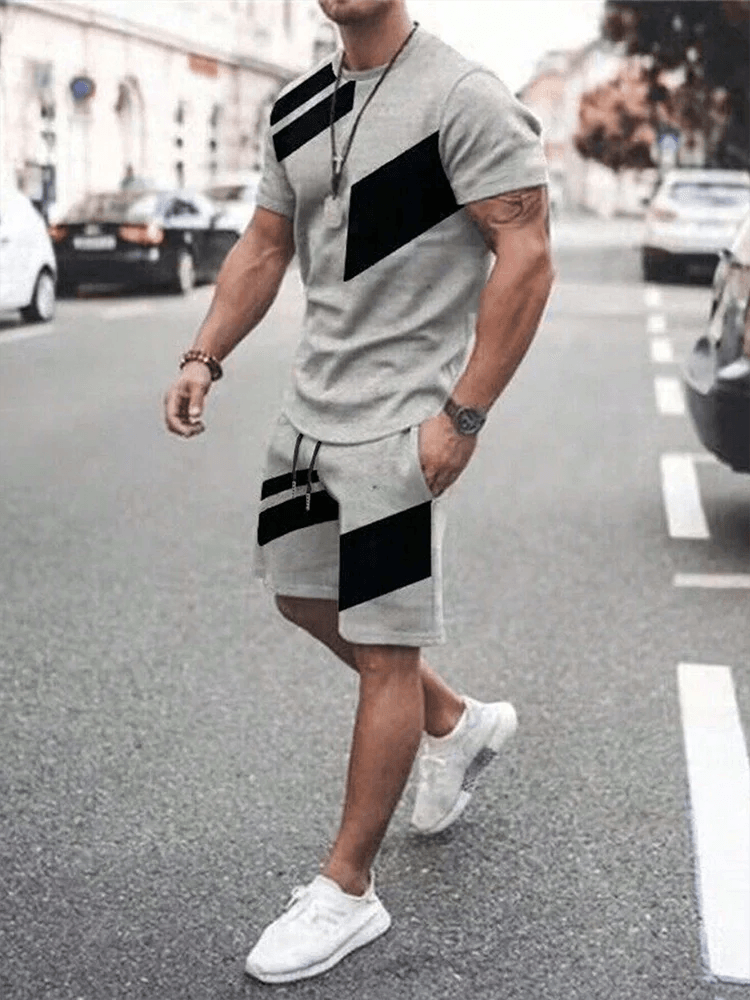 Buy Center 2025 Men's Casual Summer Suit - Textured Two-Piece Set - Buy Center UK