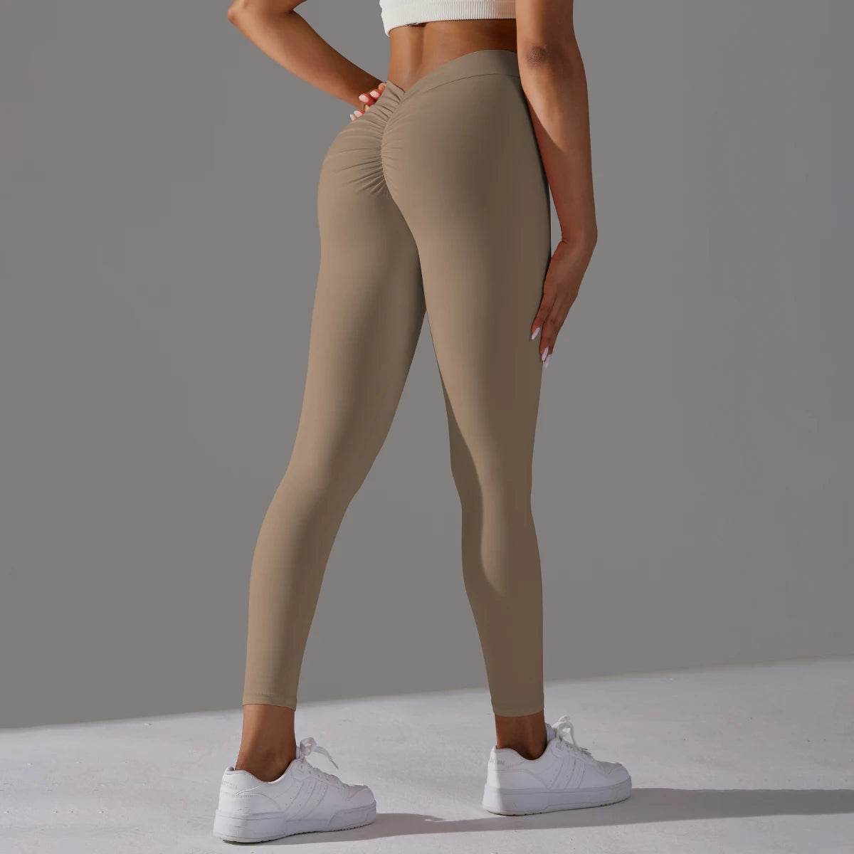 Buy Center High Waist Yoga Leggings - Back V Design for Women - Buy Center UK