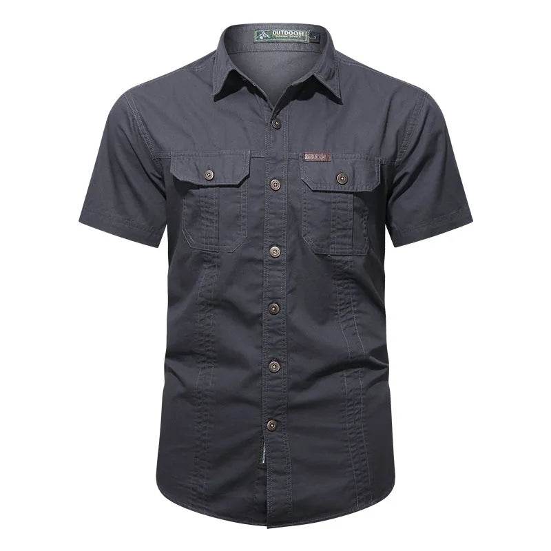 Buy Center Men's Oversized Cargo Shirts - 4XL & 5XL Casual Blouse - Buy Center UK
