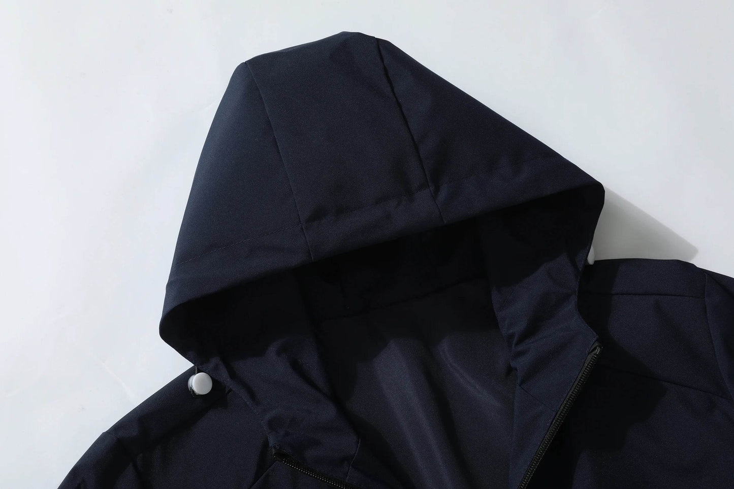 FBI Men's Zipper Jackets - Casual Solid Color, Windproof & Hooded - Buy Center UK