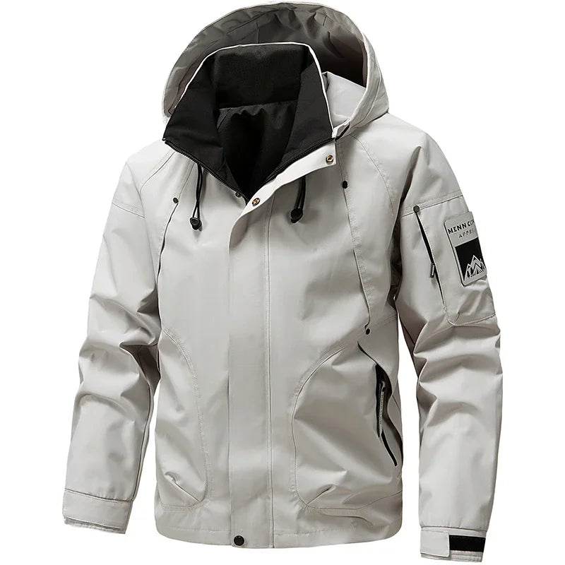 Buy Center Men's Hooded Hiking Jacket - Stylish Outdoor Windbreaker - Buy Center UK