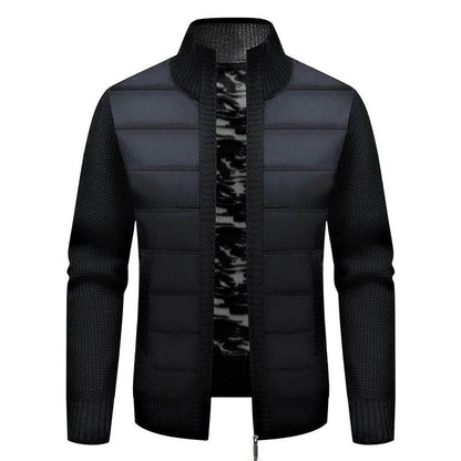 Buy Center Winter Men’s Cardigan - Warm Fleece Lined Knit Jacket - Buy Center UK