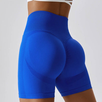 Buy Center High Waist Seamless Sports Shorts - Perfect for Yoga & Cycling - Buy Center UK