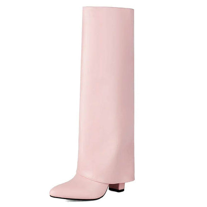 2025 Luxury Knee High Women's Boots - PU Leather, Thick Sole, Stylish - Buy Center UK